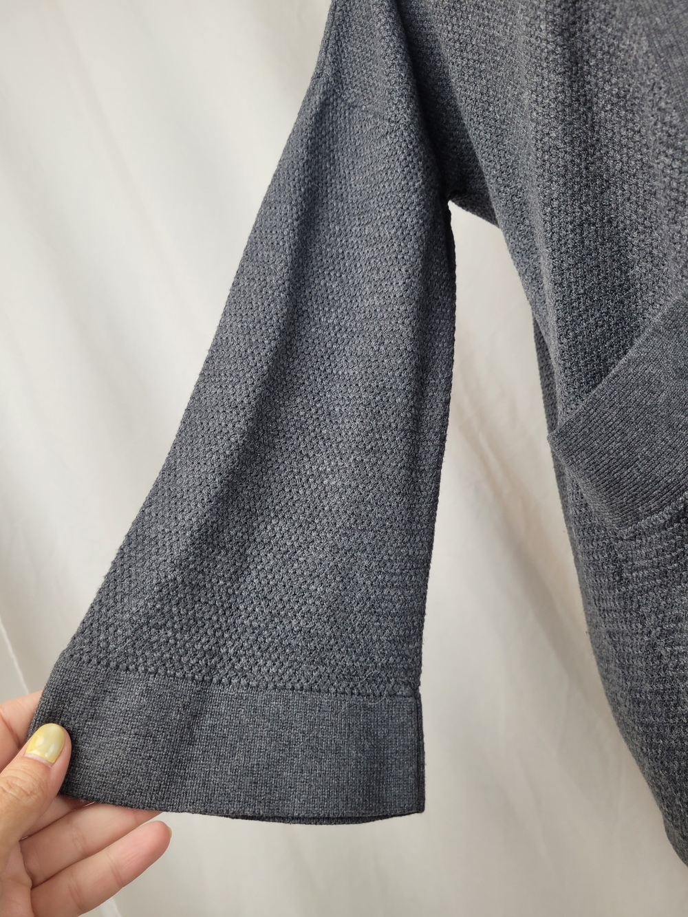 Aritzia Wilfred Free Gray Open Front Longline Duster Cardigan Sweater XXS - Picture 5 of 12